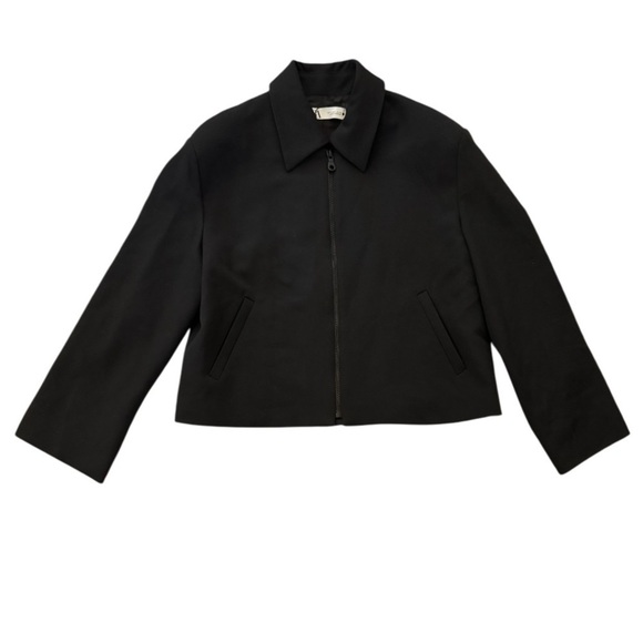 Zara Cropped Loose Fitting Blazer Jacket, Black, Size S, NWT - Picture 9 of 15